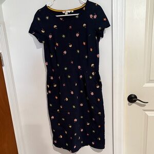 Boden Phoebe Navy Floral Dress